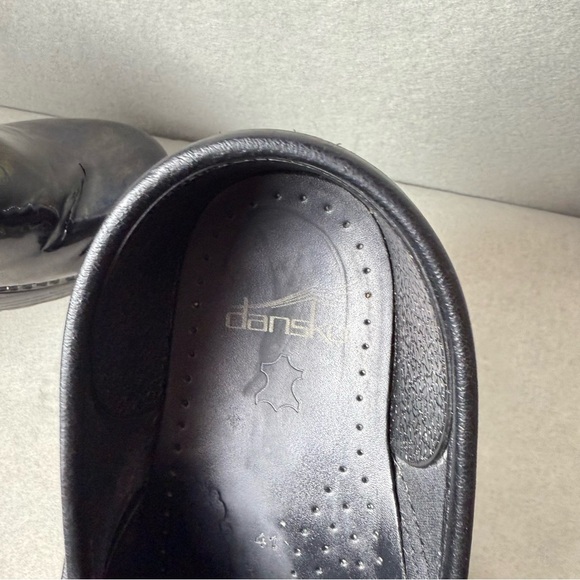 Dansko Women Professional Leather Clogs Black Dark Purple size EU 41/ US 10.5-11 - Picture 7 of 16